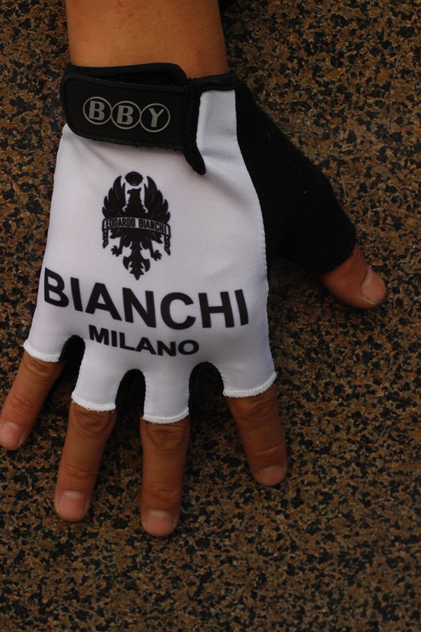 2015 Bianchi Guante de bicicletas blanco